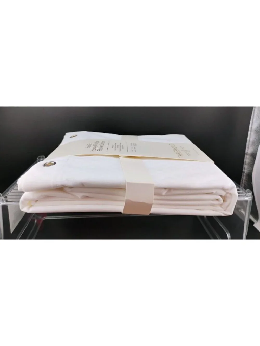 Threshold Fabric Heavy Weight Shower Liner White Waterproof 71